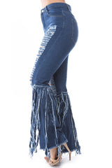 Max Destroyed Dark Denim Jeans