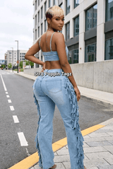 Shake It Up Fringe Jumpsuit