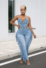 Shake It Up Fringe Jumpsuit