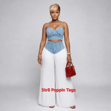 Pleats On Deck Pant Set