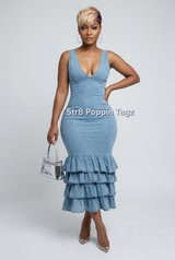 Sexy In Ruffles Dress