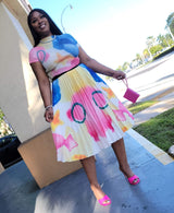 Spring Blossom Skirt Set