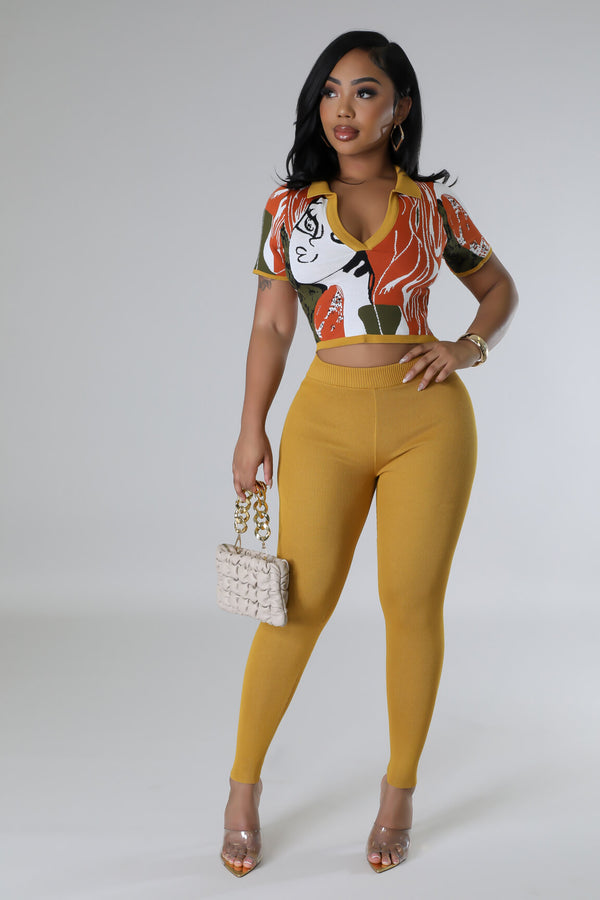 Pay Attention Legging Set