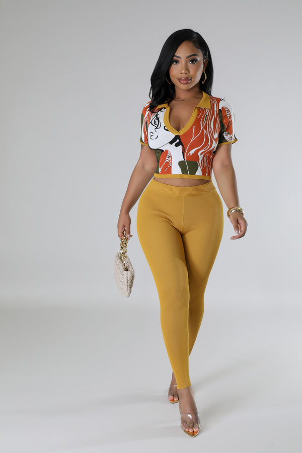 Pay Attention Legging Set