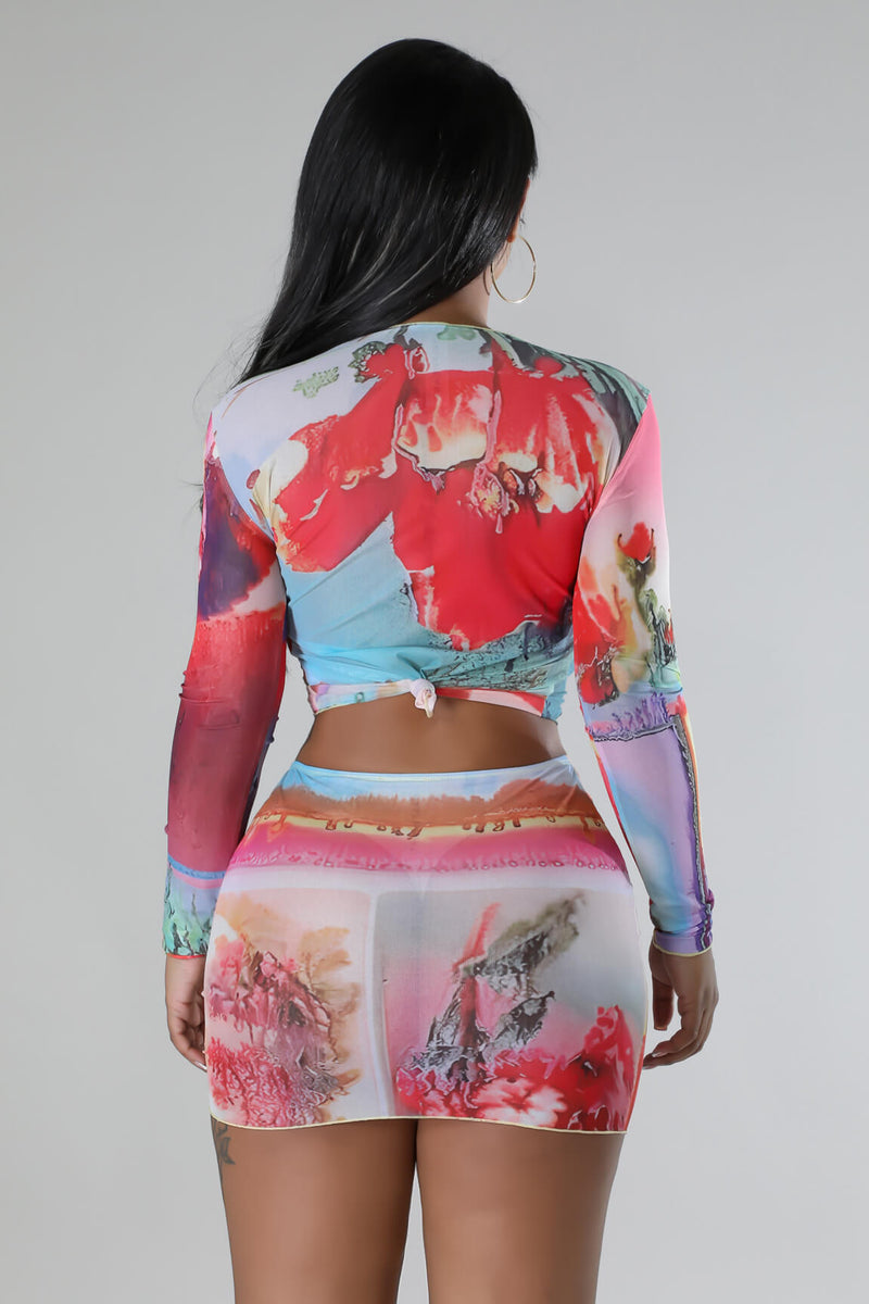 Catching The Look Skirt Set