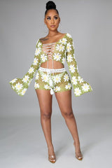 Fresh Like Daisies Short Set