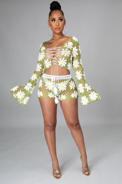 Fresh Like Daisies Short Set