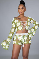 Fresh Like Daisies Short Set