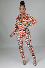Blocks Of Color Pant Set