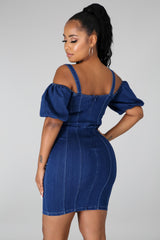 On My Way Denim Dress