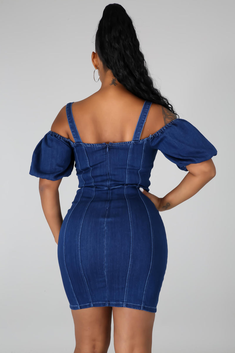 On My Way Denim Dress
