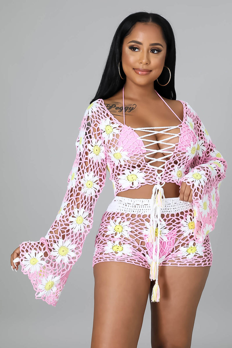 Fresh Like Daisies Short Set
