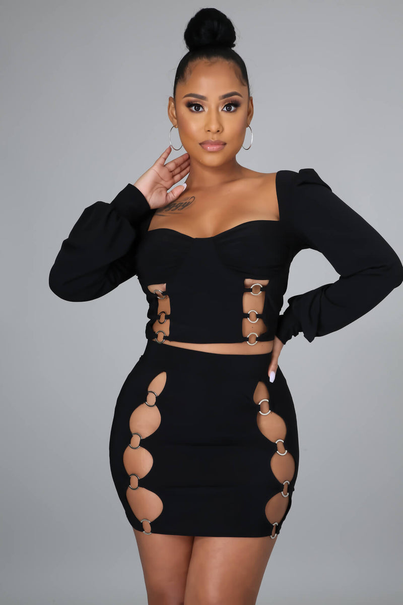 Stop The Show Skirt Set