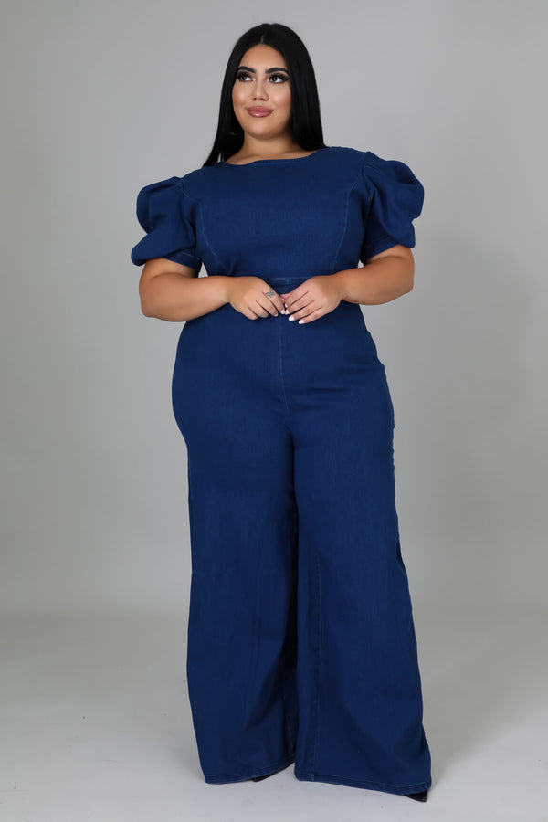 Live A Little Denim Jumpsuit