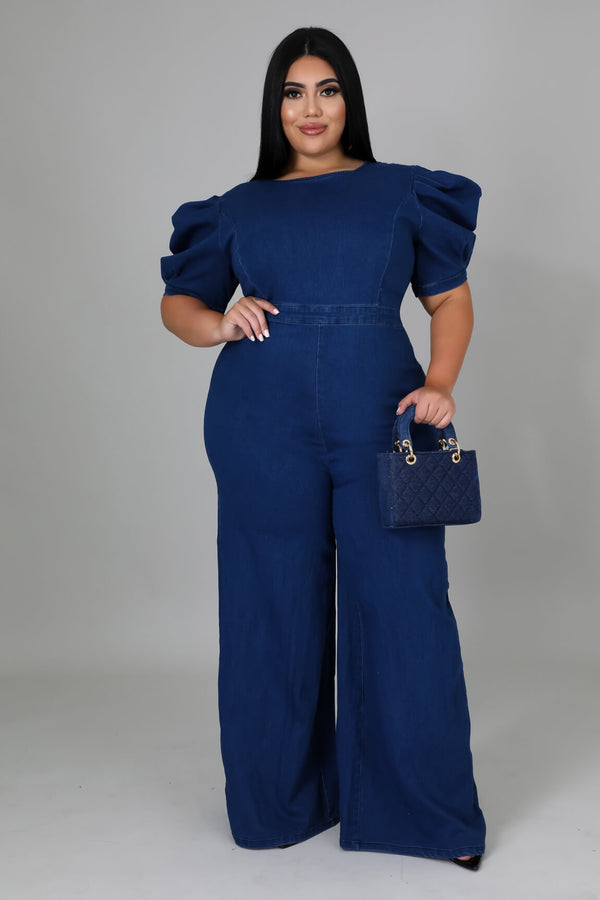 Live A Little Denim Jumpsuit