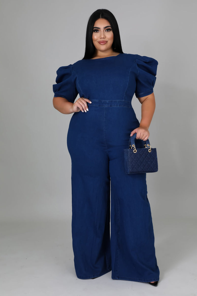 Live A Little Denim Jumpsuit