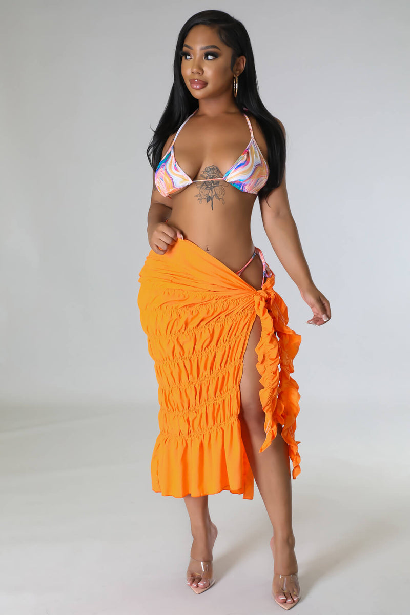 She's A Baddie Ruffle Skirt