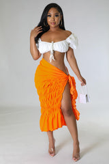 She's A Baddie Ruffle Skirt