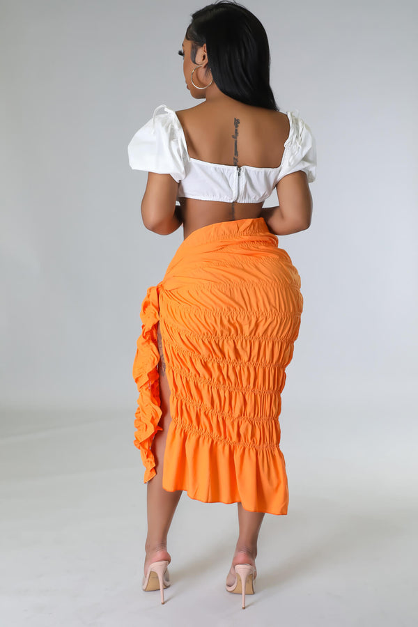 She's A Baddie Ruffle Skirt
