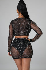 Rhinestone Diva Skirt Set
