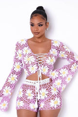 Fresh Like Daisies Short Set