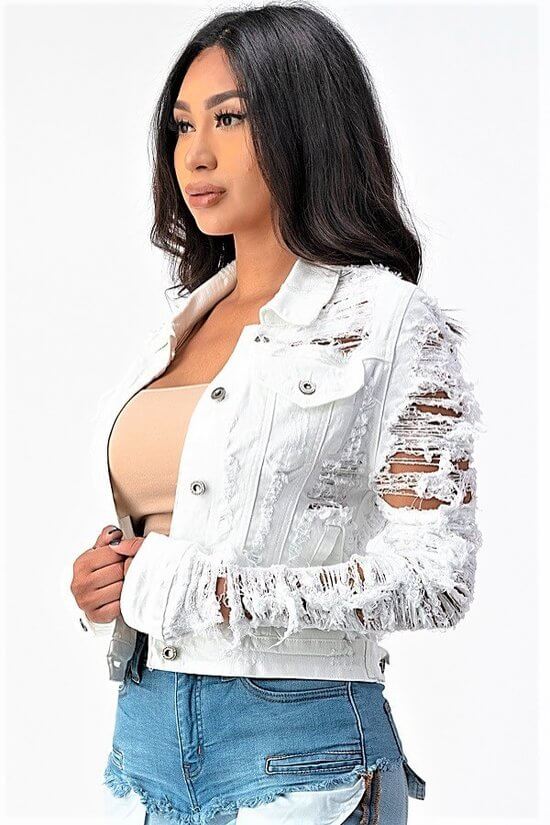 Distressed Denim Jacket