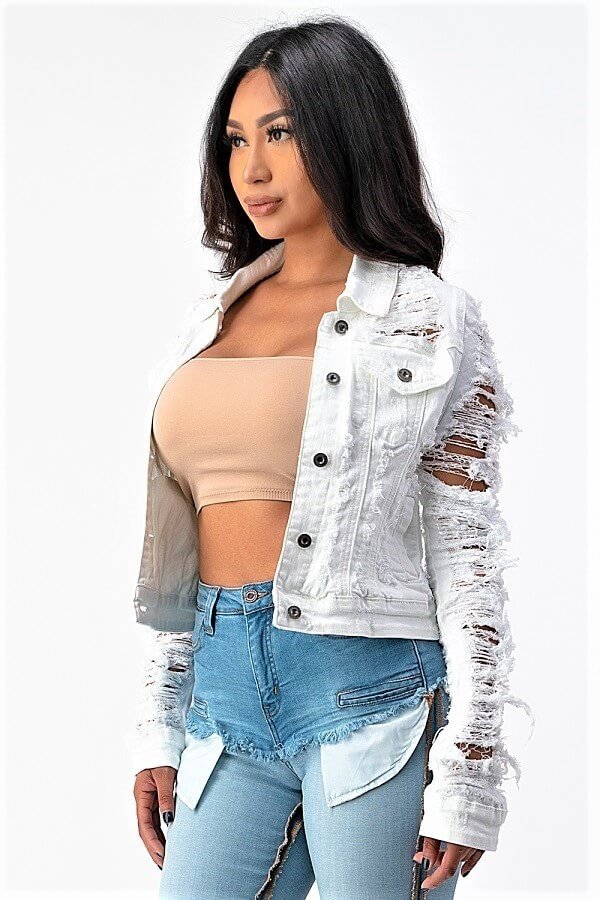 Distressed Denim Jacket