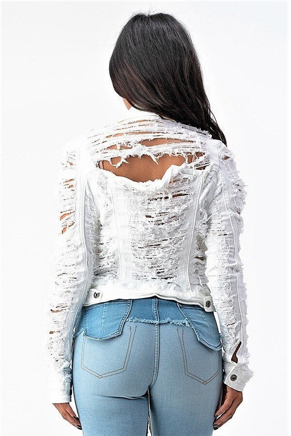 Distressed Denim Jacket